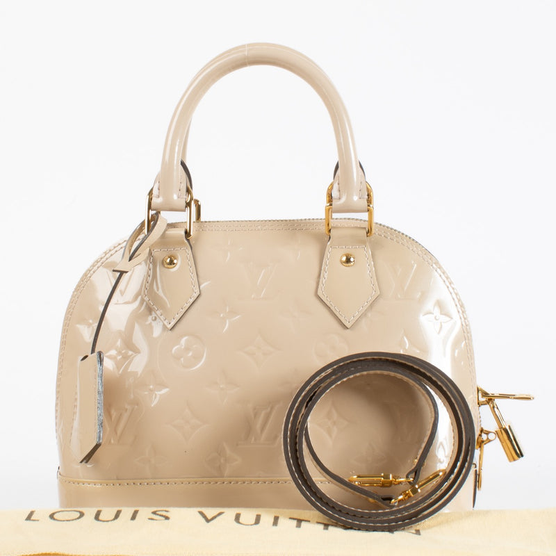 Authentic preloved Louis Vuitton Rose Florentine Monogram Vernis Alma BB on Labellov.com