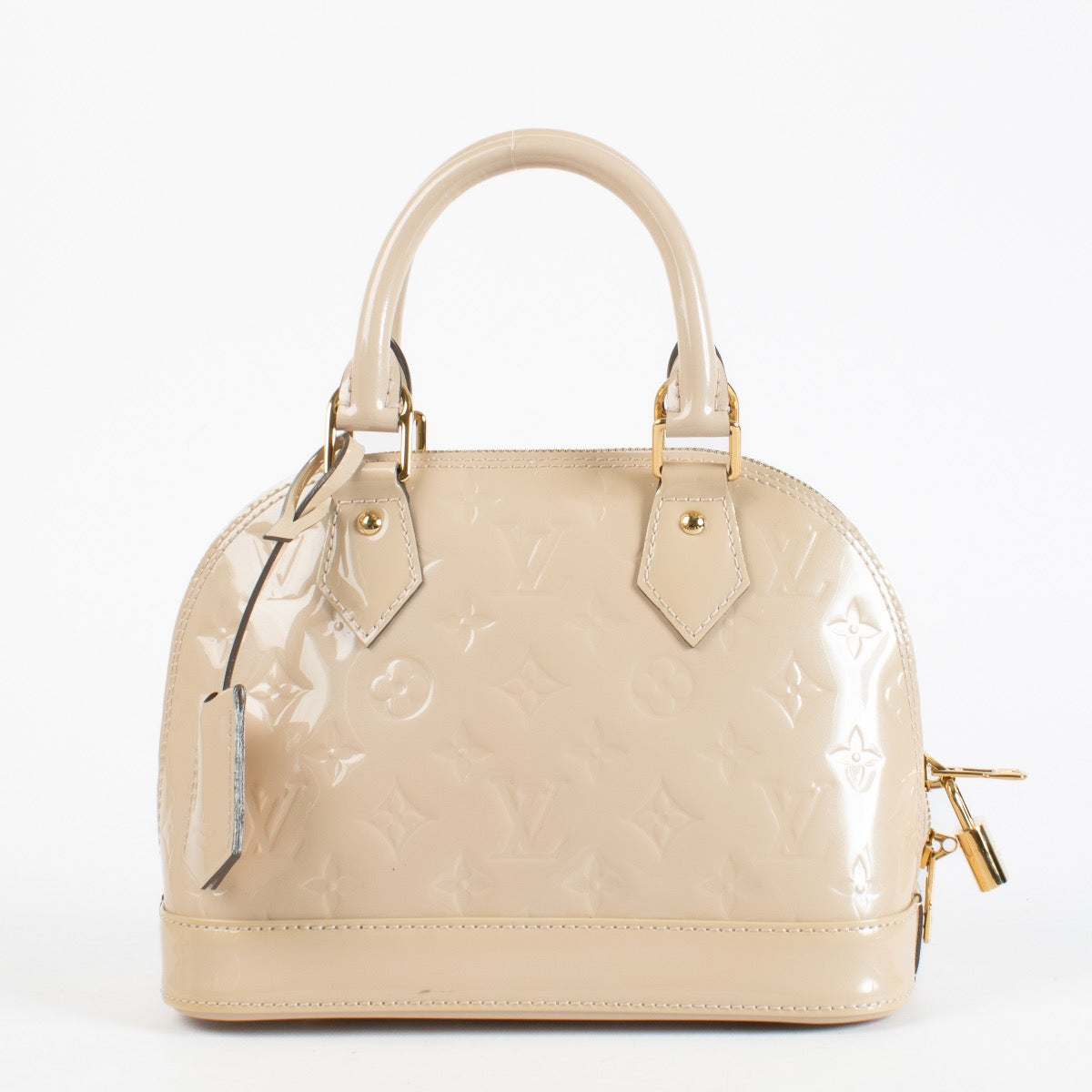 Authentic preloved Louis Vuitton Rose Florentine Monogram Vernis Alma BB on Labellov.com