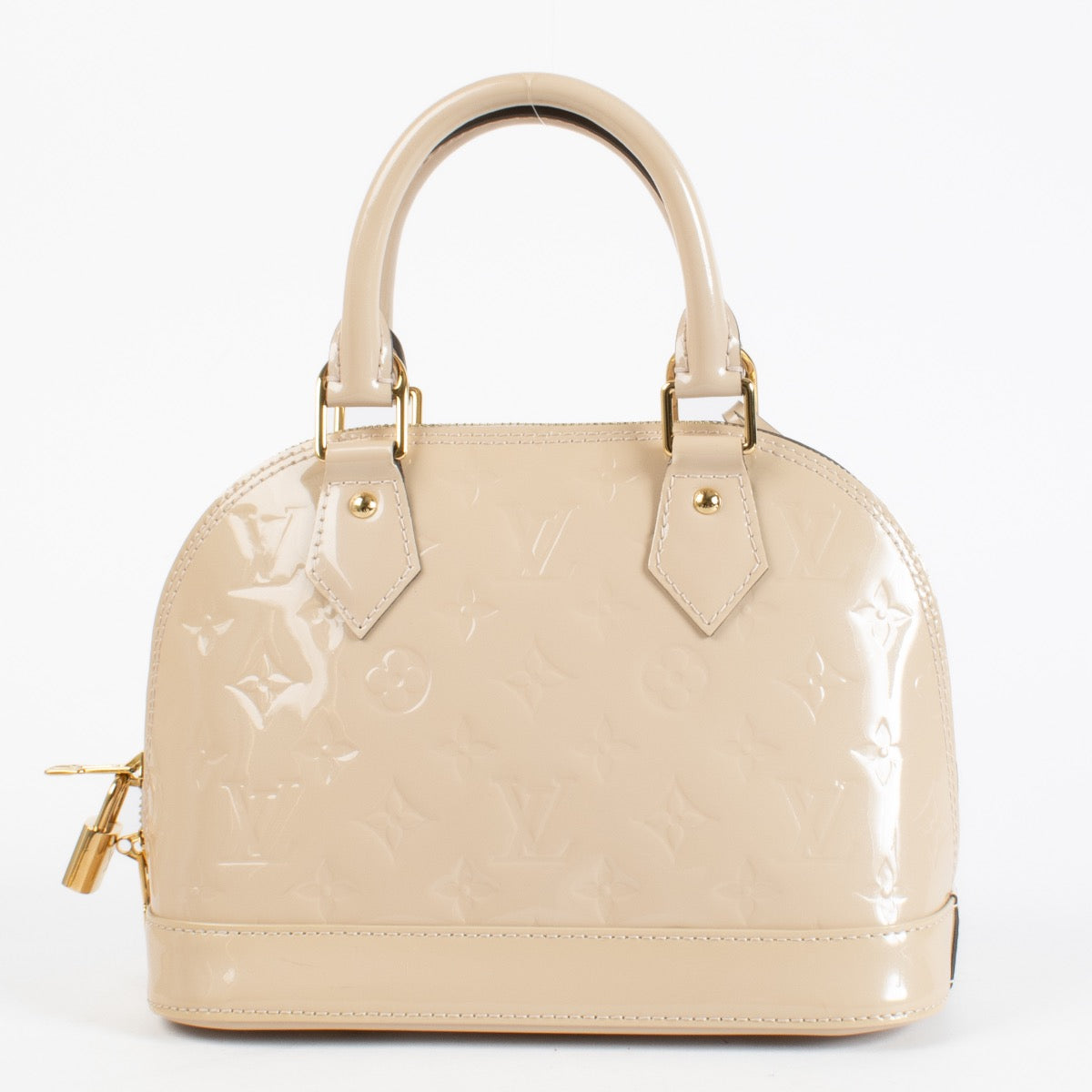 Authentic preloved Louis Vuitton Rose Florentine Monogram Vernis Alma BB on Labellov.com