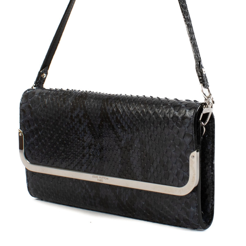 Louis Vuitton Blue Python Rossmore MM Bag