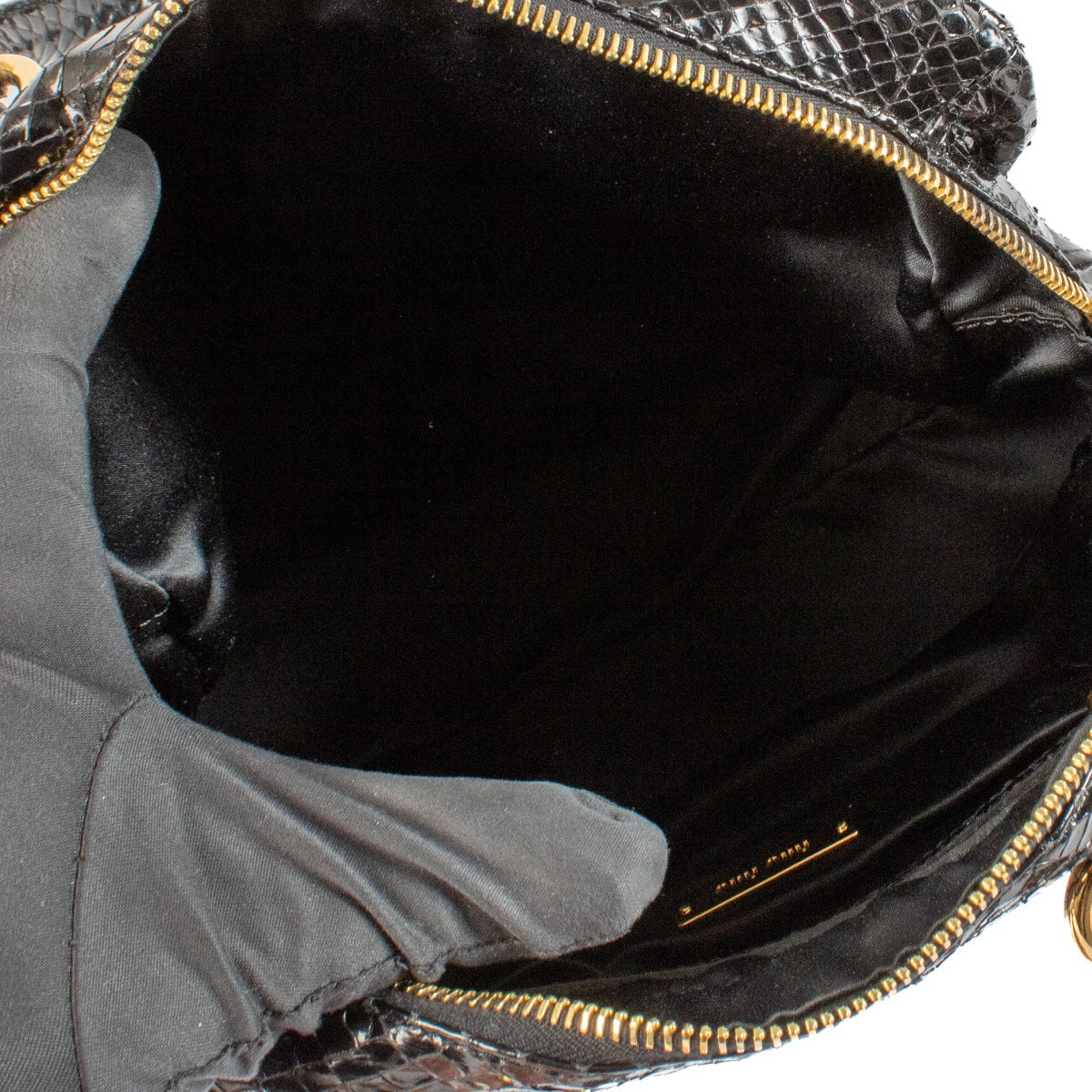 Miu Miu Spring/Summer 2009 Black Python Whips Plisse Handbag
