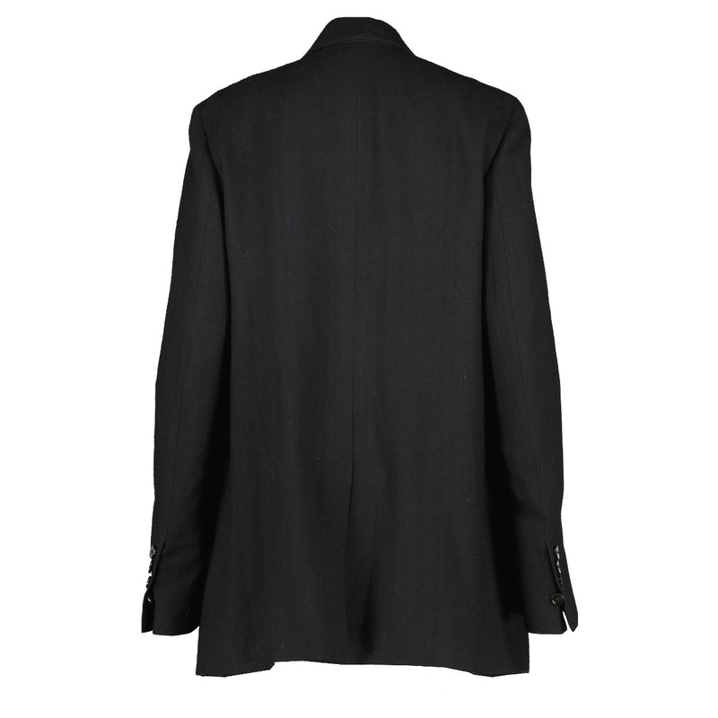 Ann Demeulemeester Zwart Wollen Blazer Jasje - Maat XS