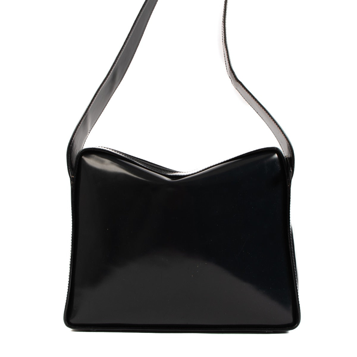 Gucci Vintage Blauwe G Logo Vierkante Schoudertas