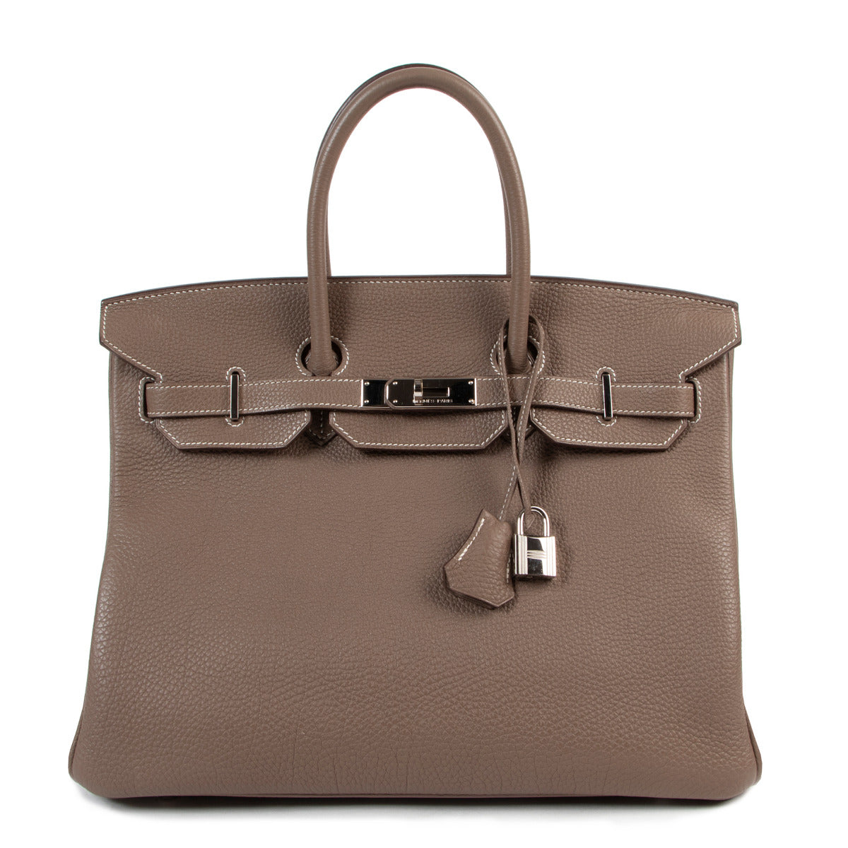 Hermès Birkin 35 Etoupe Togo Doublure Chevre PHW