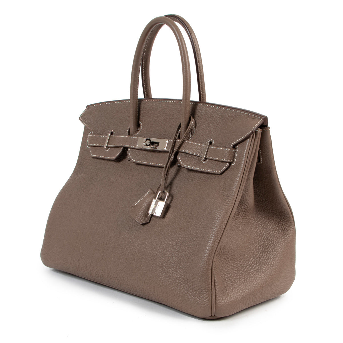 Hermès Birkin 35 Etoupe Togo Doublure Chèvre PHW