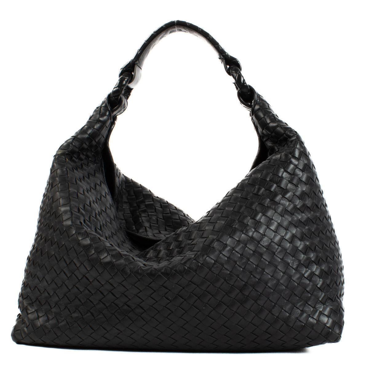 Bottega Veneta Black Intrecciato Shoulder bag