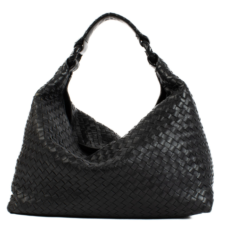 Bottega Veneta Black Intrecciato Shoulder bag