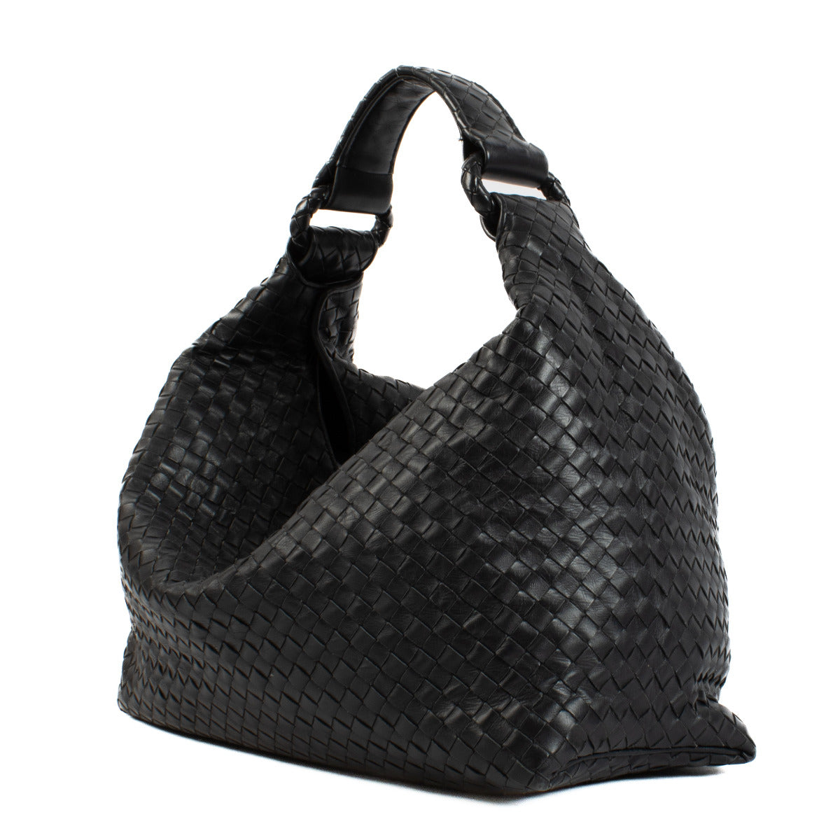 Bottega Veneta Black Intrecciato Shoulder bag