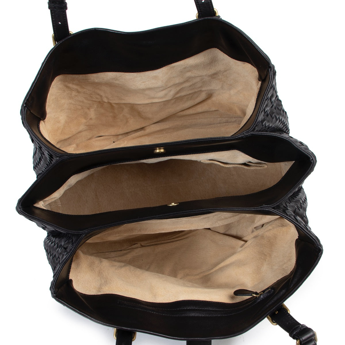 Shop safe online authentic second hand Bottega Veneta Black Shoulder Bag.