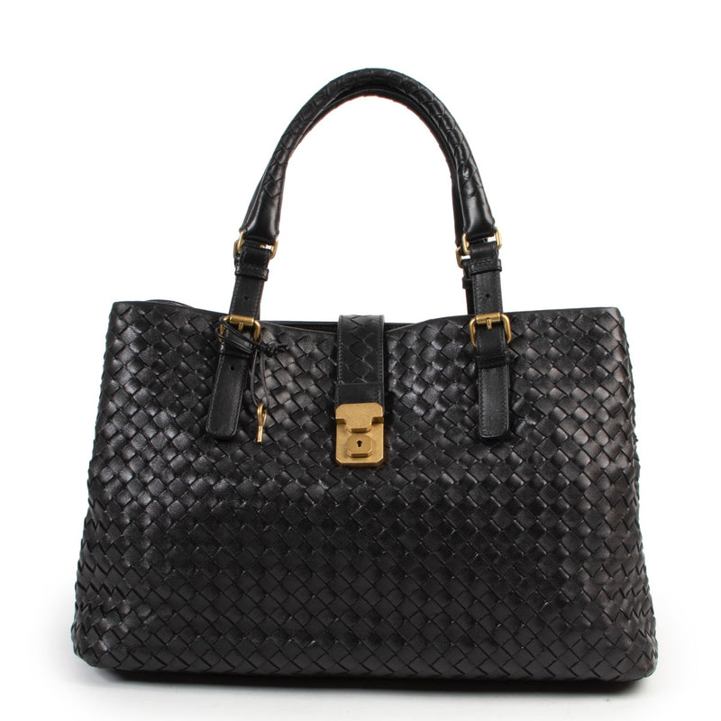 Shop safe online authentic second hand Bottega Veneta Black Shoulder Bag.