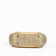 Authentic Bulgari Gold Lizard Serpenti Top Handle Bag on Labellov.com