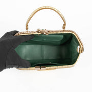 Authentic Bulgari Gold Lizard Serpenti Top Handle Bag on Labellov.com
