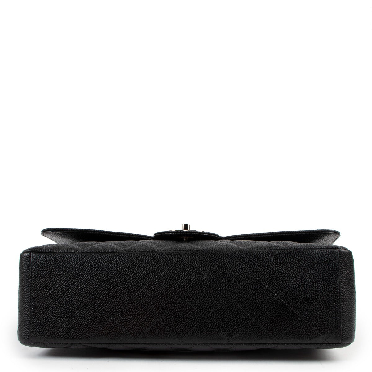 Chanel Black Caviar Leather Maxi Classic Flap Bag