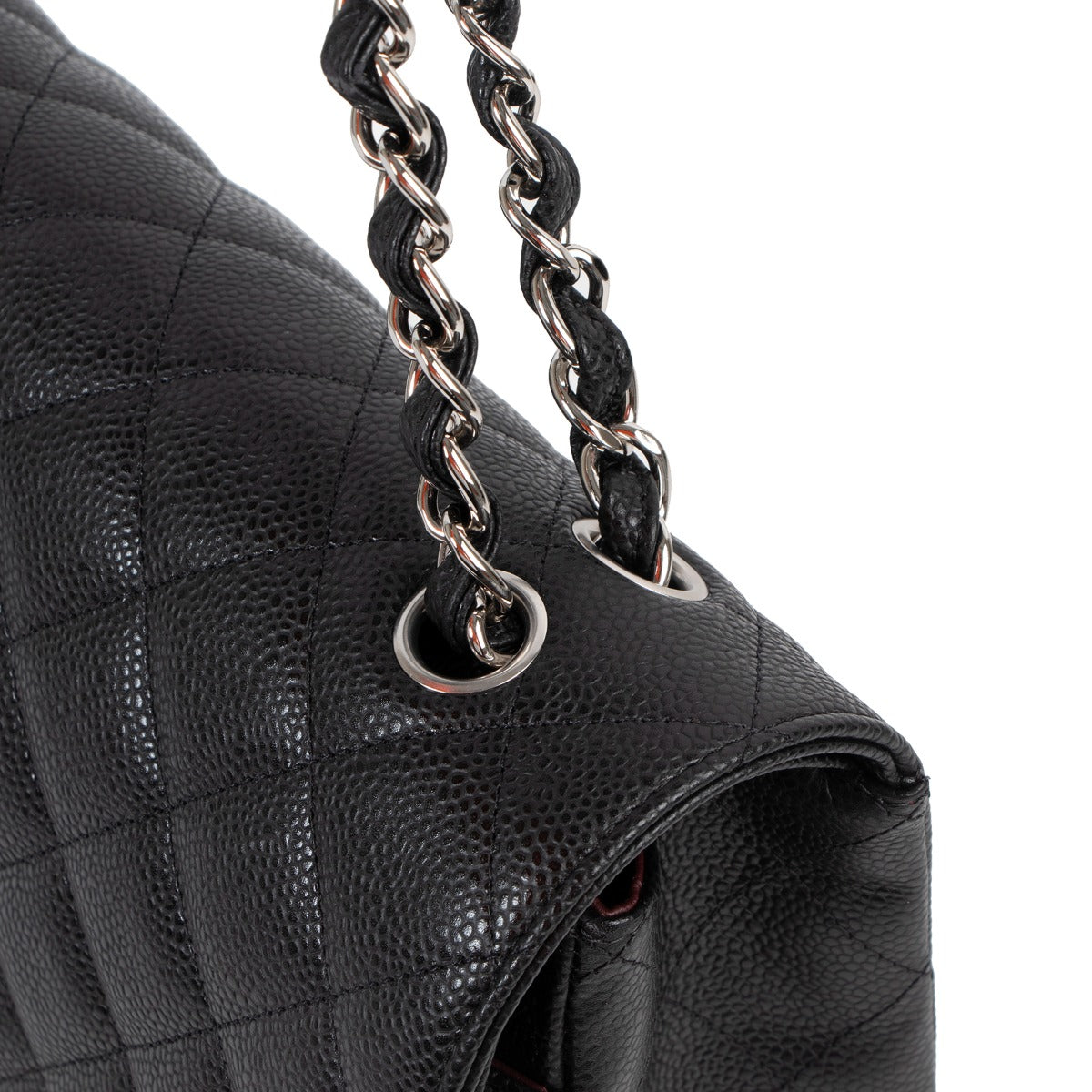 chanel classic flap chain strap detail
