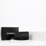 shop 100% authentic second hand Chanel So Black Chevron Aged Calfskin Medium 2.55 Bag on Labellov.com