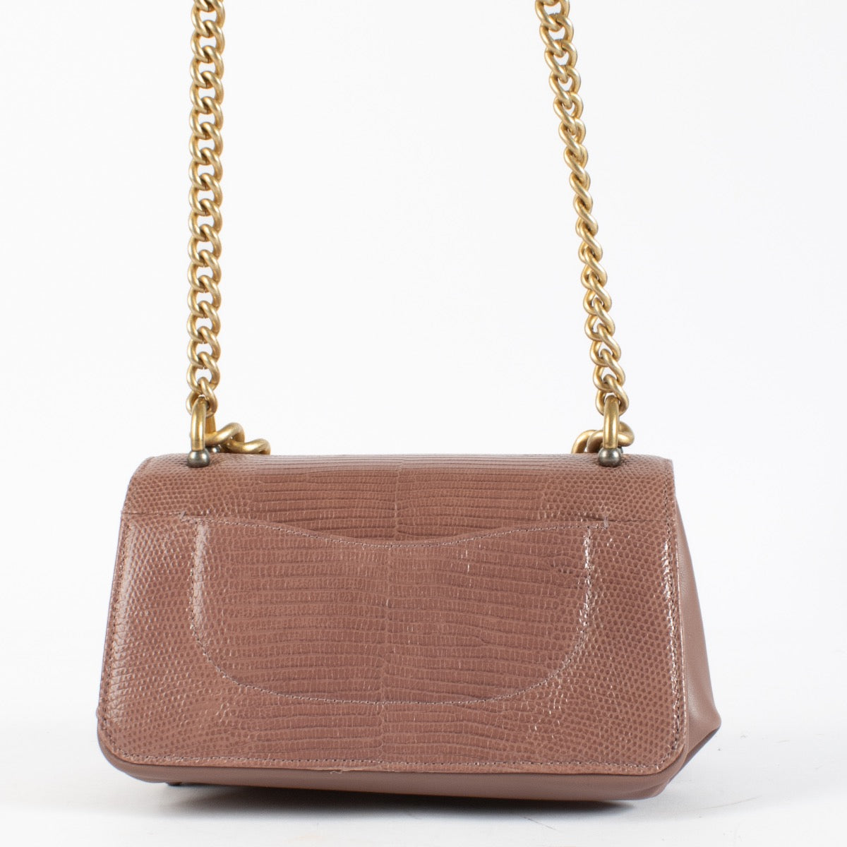 shop 100% authentic second hand Chanel Oud Rose Lizard Flap Bag on Labellov.com