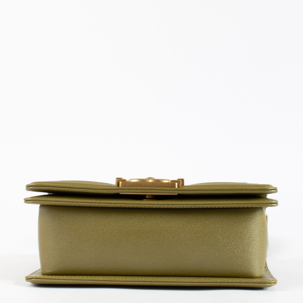 Chanel Green Caviar Small Boy Chanel Bag