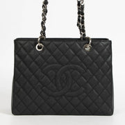 Authentic pre-loved Chanel Black Caviar GST Grand Shopping Tote Bag on Labellov.com