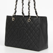 Authentic pre-loved Chanel Black Caviar GST Grand Shopping Tote Bag on Labellov.com