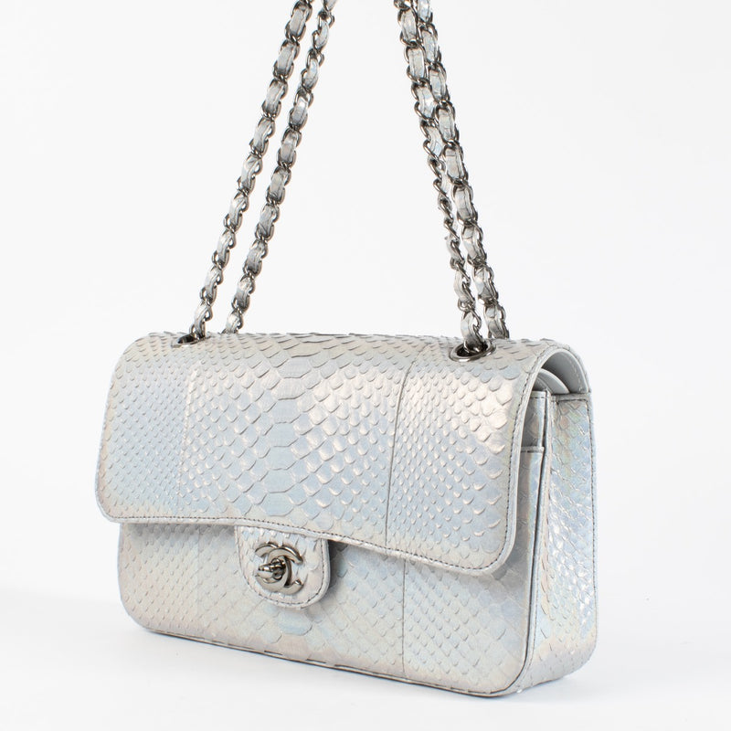 Chanel Iridescent Python Medium Classic Flap 11.12 Tas