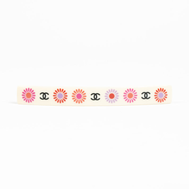 Chanel White Daisy Hair Clip