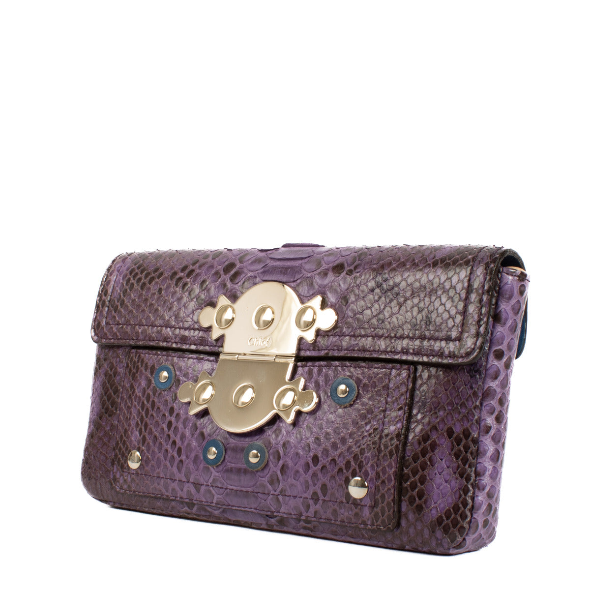 Chloé Purple Clutch