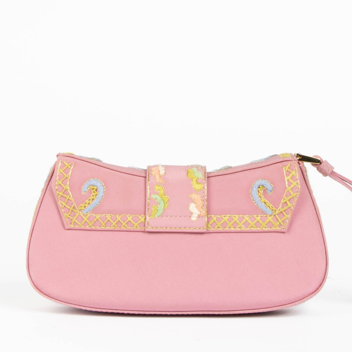 Shop this 100% authentic Christian Dior Pink Embroidered Limited Edition Columbus Clutch at Labellov.com