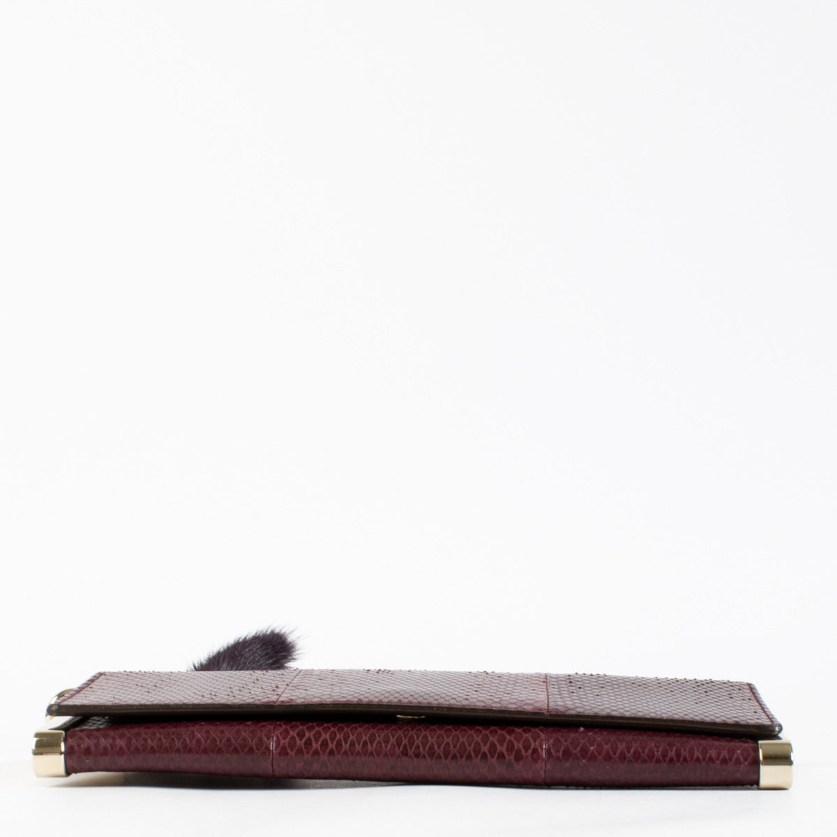 Gucci Purple Python Clutch Bag