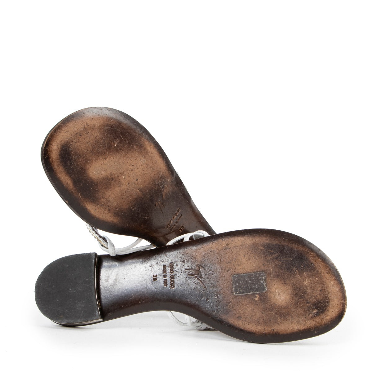 Buy Guiseppe Zanotti Glitter Sandals-Size 38 reliably.