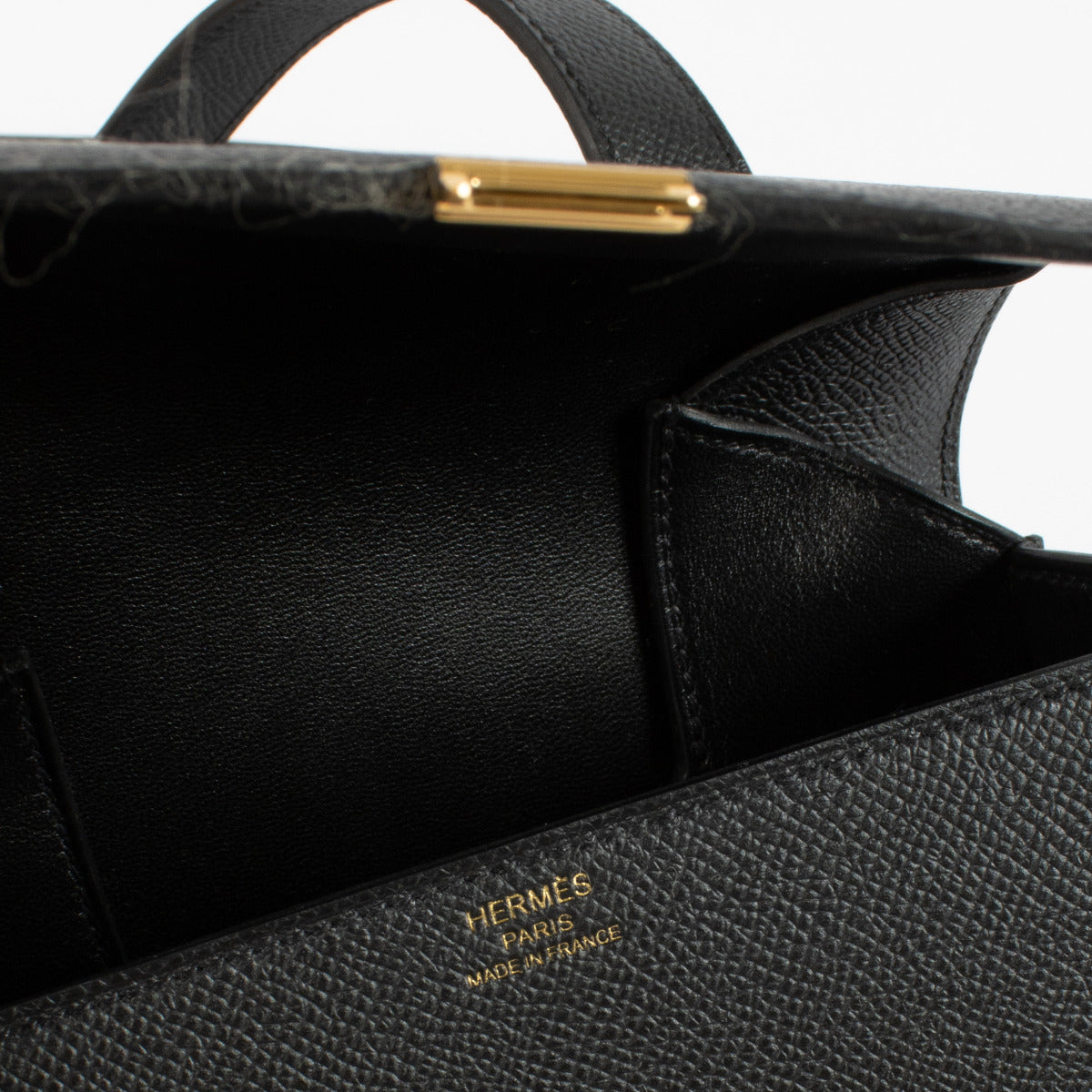 Hermès Della Cavalleria Mini Black Epsom GHW