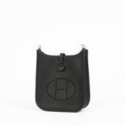 Shop this 100% authentic Hermès Evelyne 16 Black Clemence PHW Bag at Labellov.com