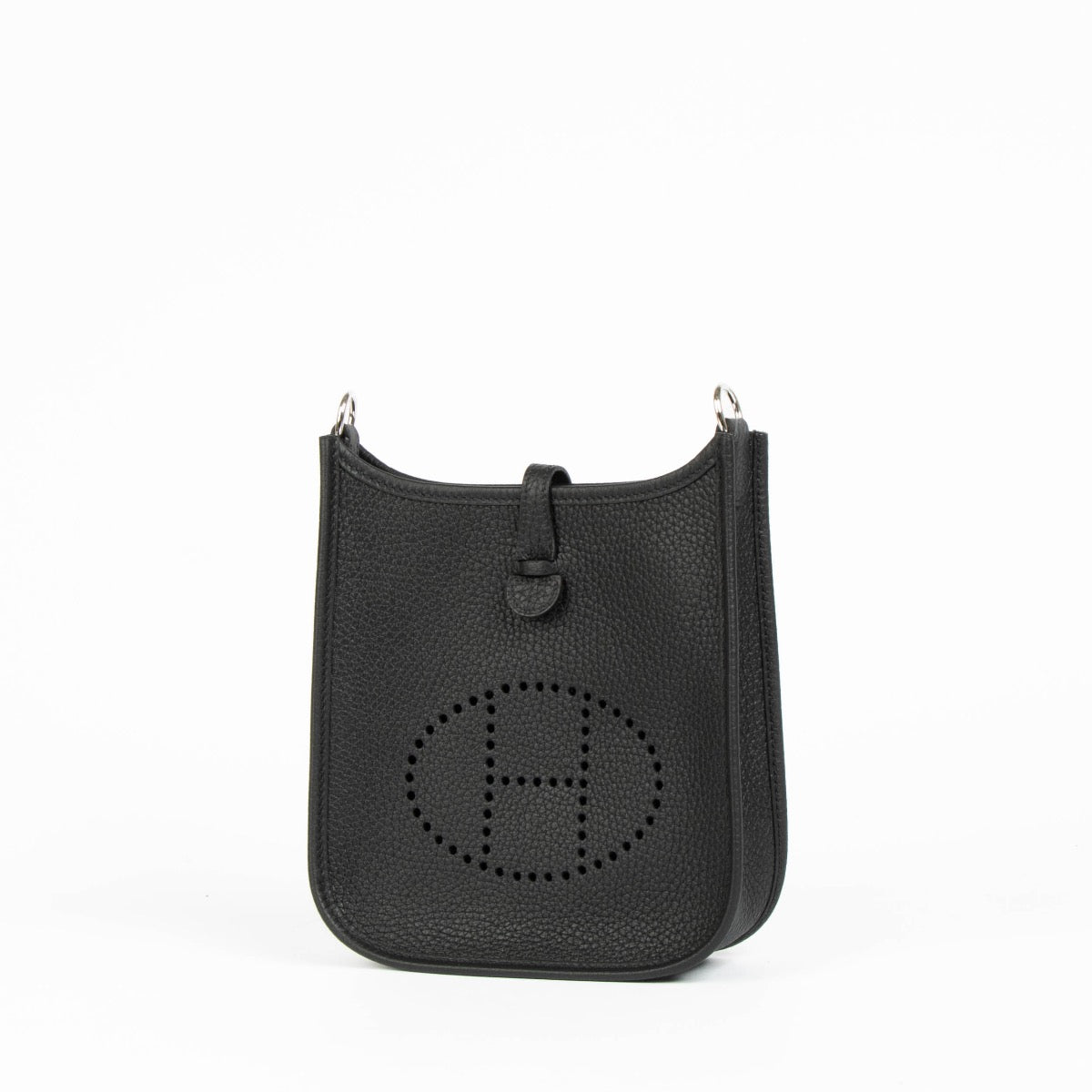 Shop this 100% authentic Hermès Evelyne 16 Black Clemence PHW Bag at Labellov.com