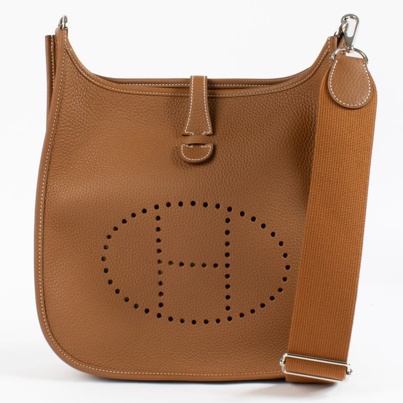 shop 100% authentic second hand Hermès Evelyne III 29 Gold Taurillon Clemence Shoulder bag