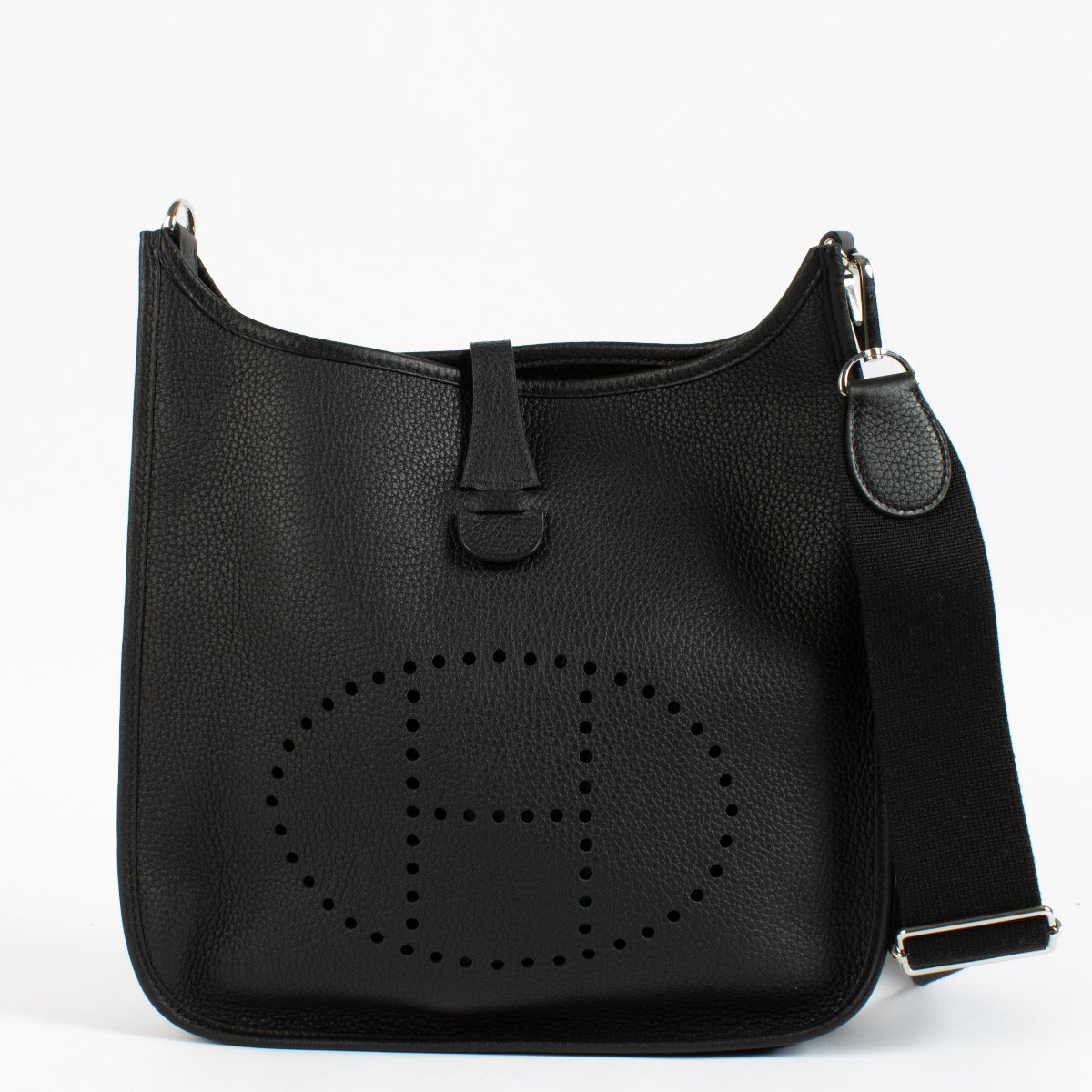 shop 100% authentic second hand Hermès Evelyne III 29 Black Taurillon Clemence PHW
