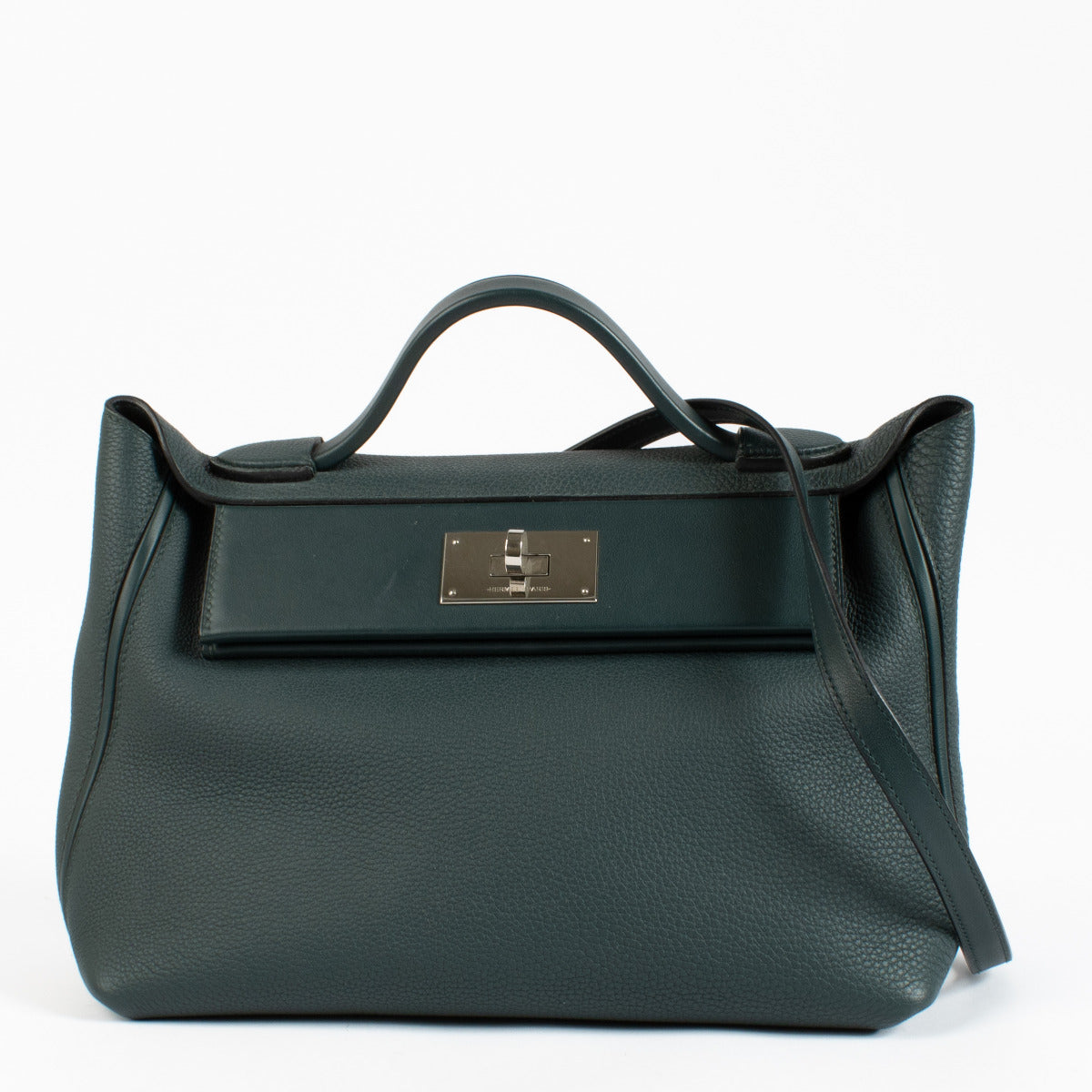 Hermès 24/24 29 Vert Cypress Evercolor PHW