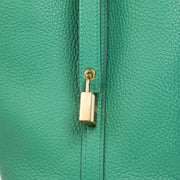 Shop 100% authentic brand new Hermès Vert Vertigo Taurillon Clemence Picotin Lock 18 Bag on Labellov.com