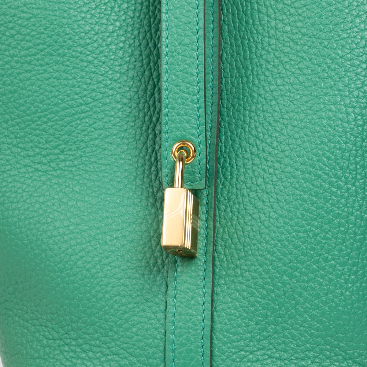 Shop 100% authentic brand new Hermès Vert Vertigo Taurillon Clemence Picotin Lock 18 Bag on Labellov.com