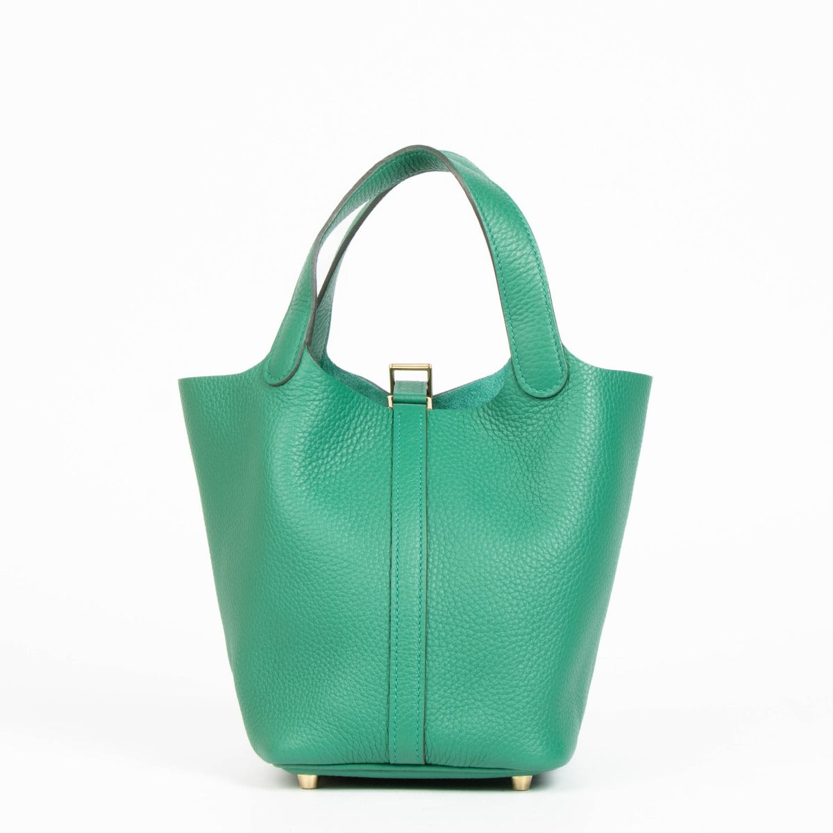 Shop 100% authentic brand new Hermès Vert Vertigo Taurillon Clemence Picotin Lock 18 Bag on Labellov.com
