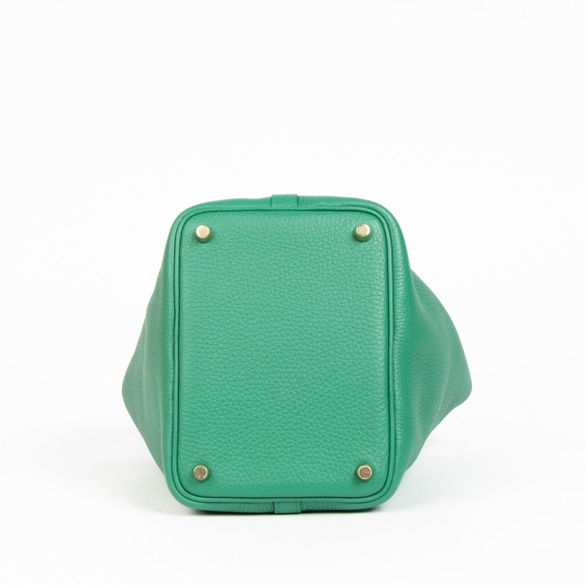 Shop 100% authentic brand new Hermès Vert Vertigo Taurillon Clemence Picotin Lock 18 Bag on Labellov.com