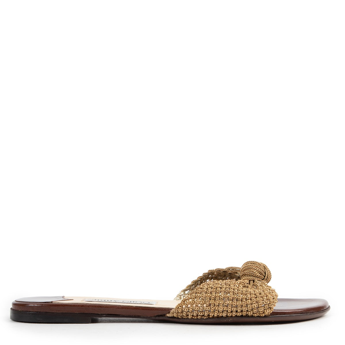 Sandales Jimmy Choo dorées - taille 38
