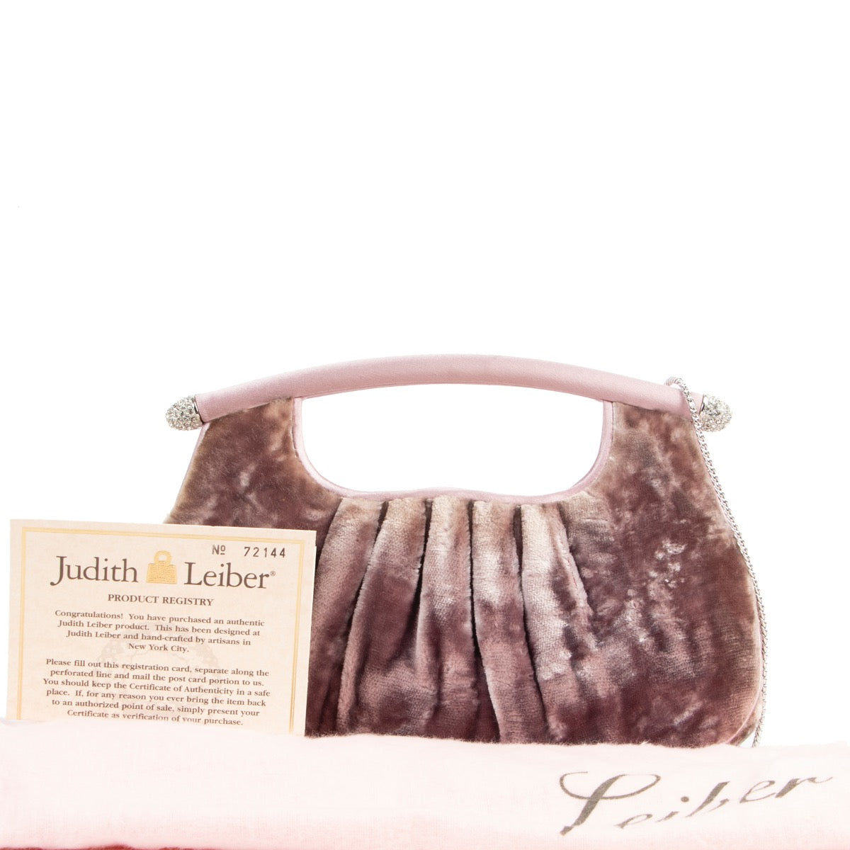 Judith Leiber Velvet Crossbody Clutch