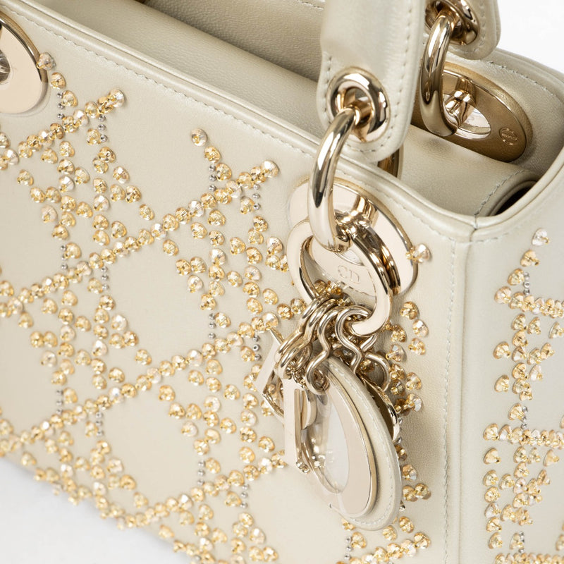 Authentic pre-loved Dior Crystal Mini Lady Dior Bag on Labellov.com