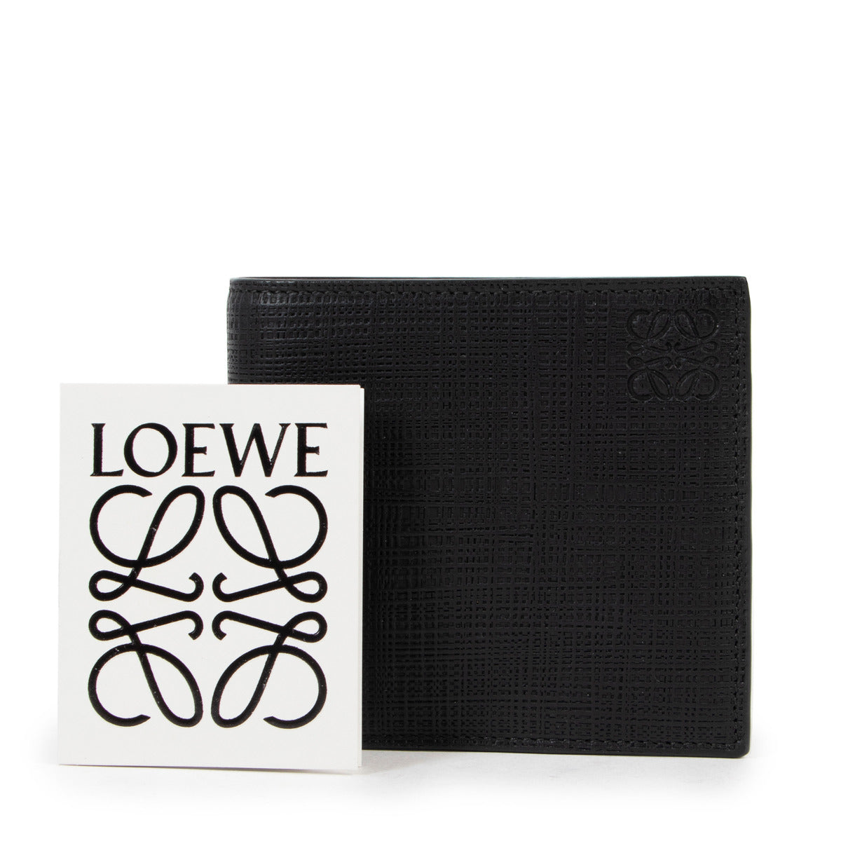 Loewe Zwarte Anagram Bi-fold Portemonnee