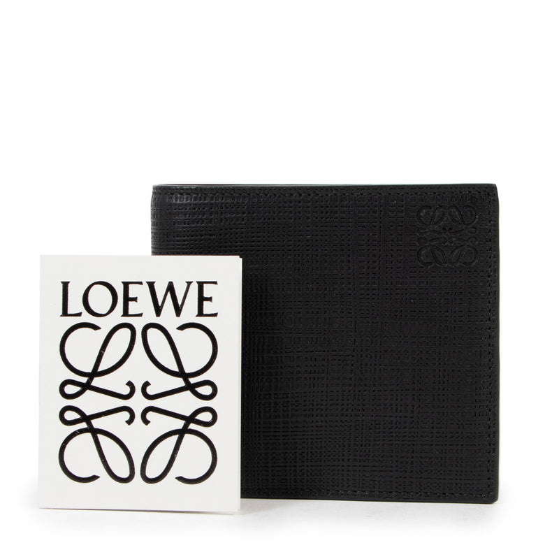 Loewe Zwarte Anagram Bi-fold Portemonnee