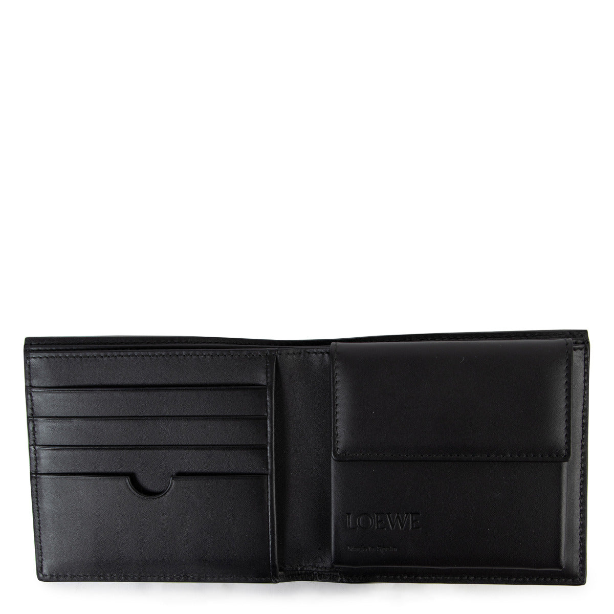 Loewe Zwarte Anagram Bi-fold Portemonnee