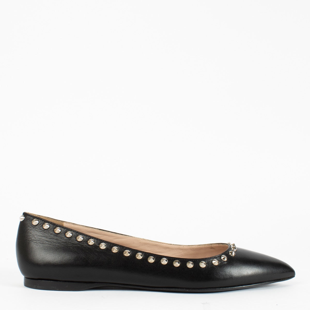 authentic preloved MiuMiu studded flats on Labellov.com