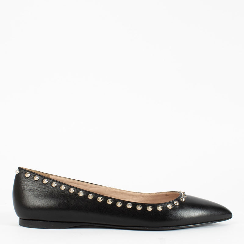 authentic preloved MiuMiu studded flats on Labellov.com