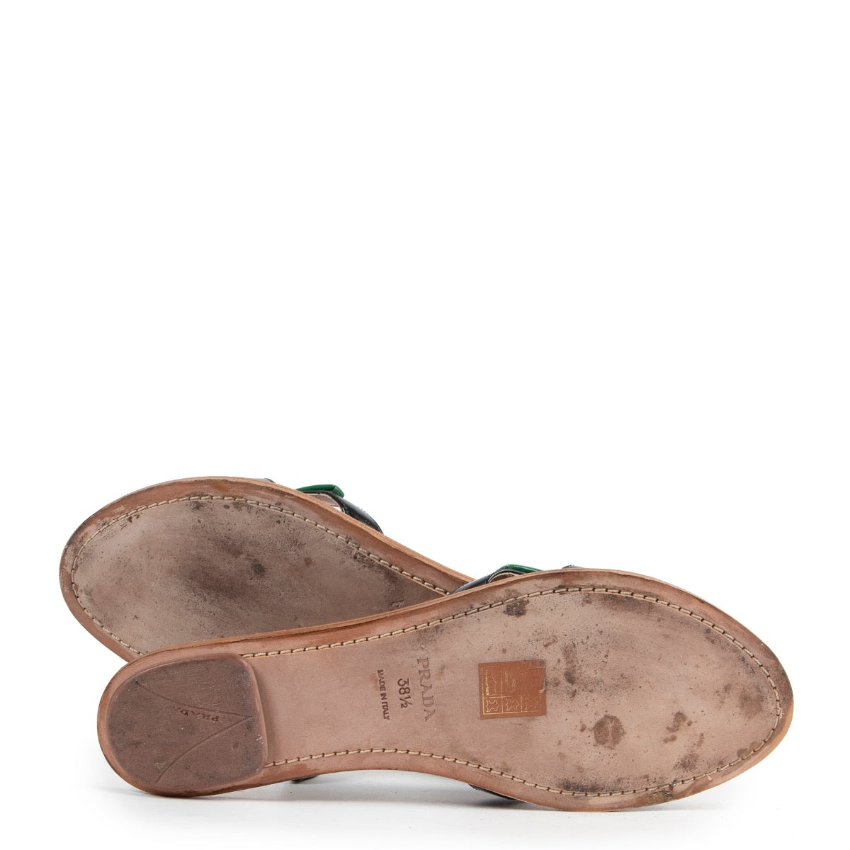 Sandales Prada en cuir verni rose - Taille 38,5