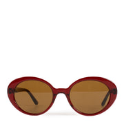 Oliver Peoples x The Row Parquet Red Acetate Sunglasses te koop bij Labellov tweedehands luxe in Antwerpen en Knokke