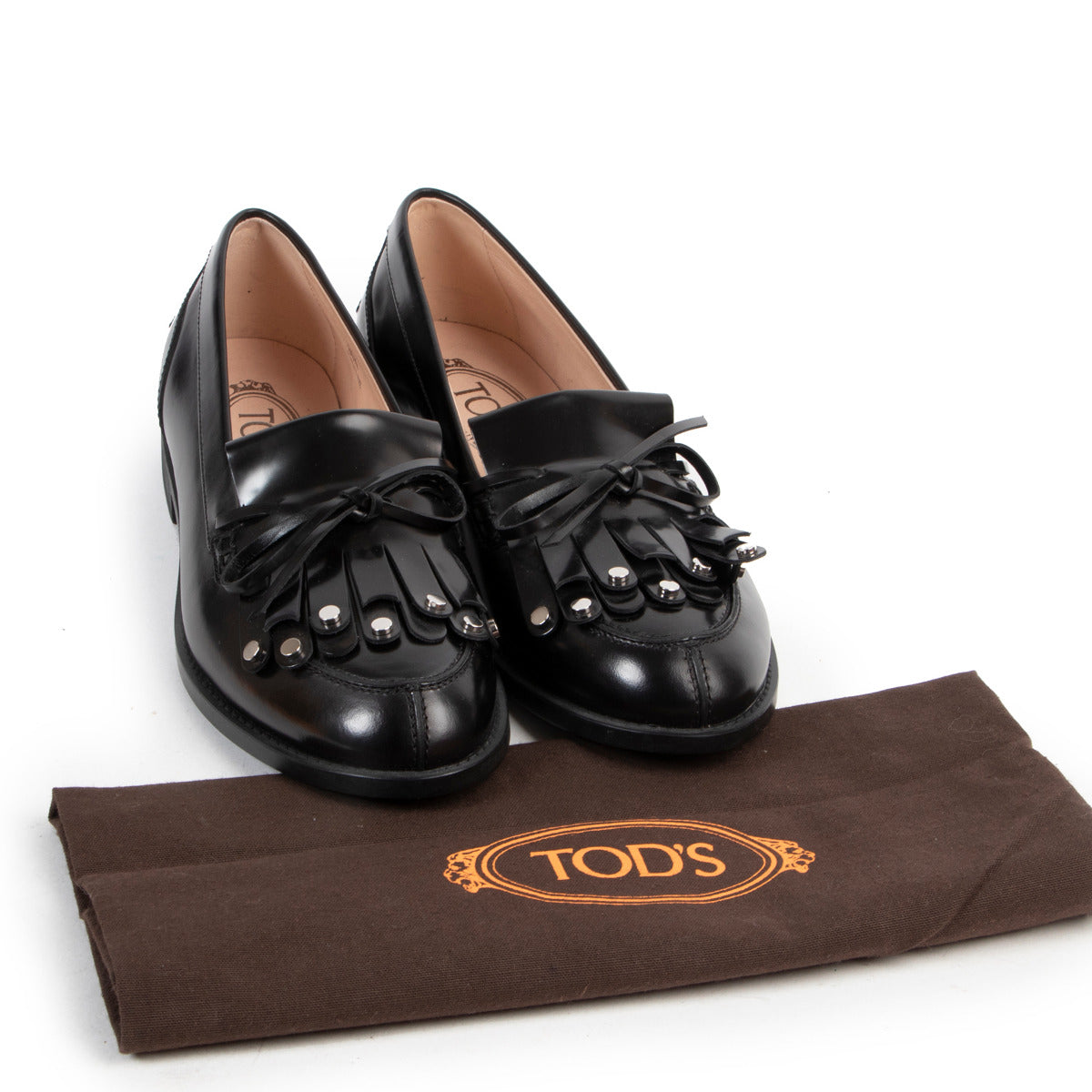 Tod's zwarte leren loafers - maat 36,5